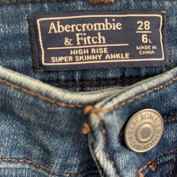 Abercrombie High Rise Super Skinny Ankle Jeans - Picture 2 of 7